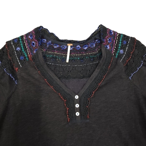 Free People“Siesta Fiesta” Boho Top S NWT - Picture 4 of 13